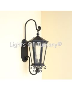 7575-3 Mediterranean Outdoor Iron Wall Lantern