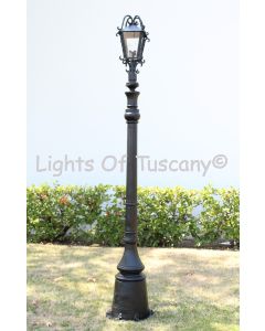 Street Light, Street Post Light, Tuscan Post Light, Mediterranean Style Post Light, Spanish Style Post Light, Tall Iron Post Light, Commercial Grade Iron Lighting, Exterior Post Light