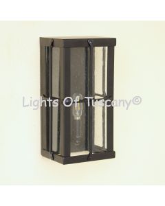 7621-1SD Spanish Contemporary Style Wrought Iron Outdoor Pocket Light