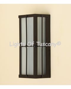 7622-2 Spanish Contemporary Style Wrought Iron Outdoor Pocket Light