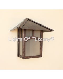7629-1 Craftsman Outdoor Iron Pocket Wall Light