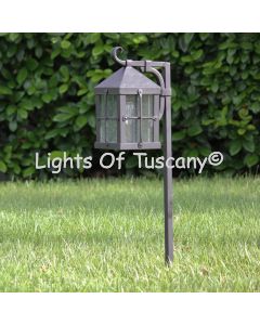 7650-1 Contemporary Style Wrought Iron Outdoor Landscape Light