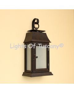 7735-2 Transitional Outdoor Wrought Iron Pocket Wall Light