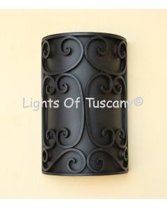 7740-1 Spanish Indoor/Outdoor Iron Pocket Wall Light