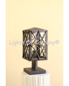 7850-1P Contemporary Outdoor Iron Post Light
