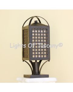 Contemporary outdoor post pier mount light