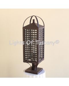 7860-1P Contemporary Outdoor Iron Post Light