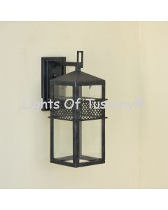 Contemporary style outdoor light lantern.