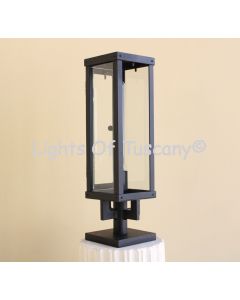 7862-1P Contemporary Outdoor Iron Post Light