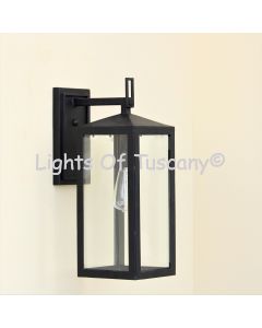 7867-1 Contemporary Style Wrought Iron Outdoor Light