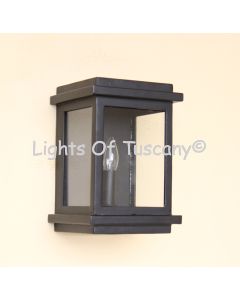 7871-1 Contemporary Outdoor Iron Wall Pocket Light