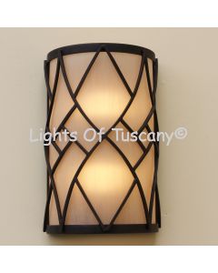 Contemporary  Wrought Iron Wall Light