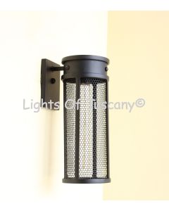 7926-1 Contemporary Dark Sky Outdoor Iron Wall Pocket Light
