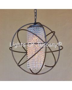 Contemporary Chandelier /Crystal Chandelier-Hand Forged-Wrought Iron