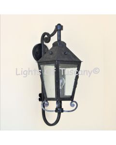 8155-1 Rustic Spanish Colonial Style Outdoor Iron Wall Light
