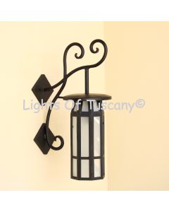 8165-1 Rustic Craftsman Style Iron Outdoor Wall Light