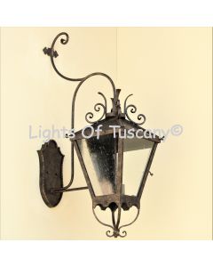 8222-4 Mediterranean Style Decorative Wrought Iron Outdoor Wall Lantern