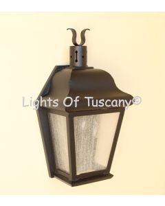 8224-2 Meditteranean Traditional Outdoor Iron Pocket Wall Light