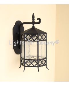 8308-1 Mediterranean Contemporary Outdoor Iron Wall Light