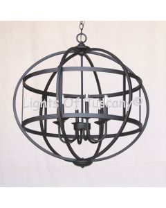 9308-6 Contemporary Style Iron Globe Pendant Light