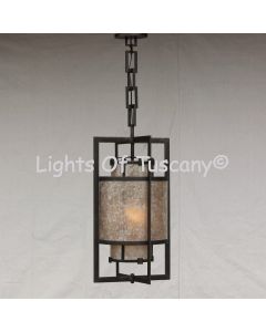 Contemporary Wrought Iron Pendant 