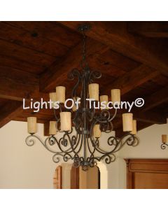 Custom Tuscan chandelier