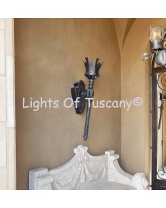 Custom Gothic wall sconce