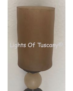 Dark Amber Glass Candle
