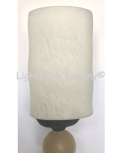 White Glass Candle
