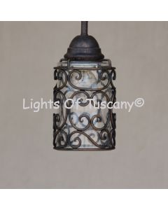 Spanish mini pendant-Wrought Iron