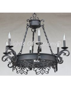 1436-6 Spanish Style Chandelier 