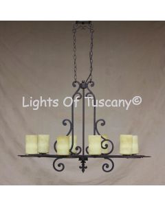 Tuscan chandelier