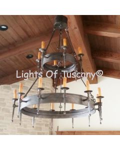 Custom Tuscan chandelier