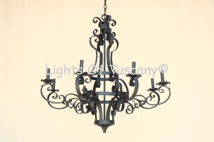 1416-8 Iron Chandelier