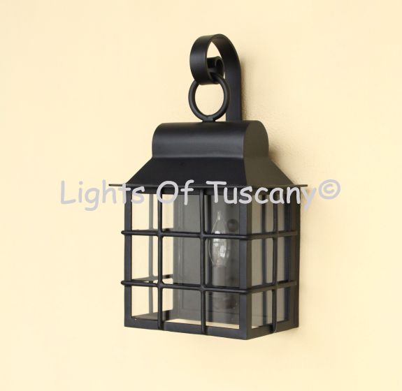 7102-1 Outdoor Iron Wall Pocket Light