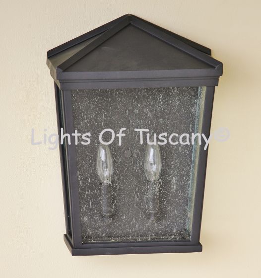 7536-2 Spanish Contemporary Style Outdoor Pocket Wall Ligh