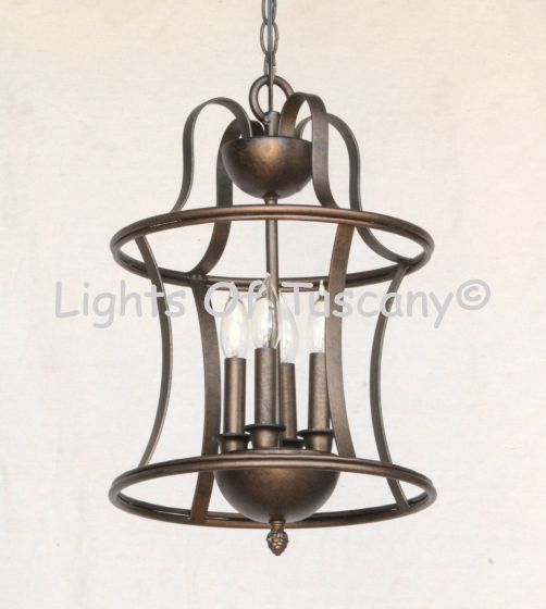 2241-3 Contemporary Style Wrought Iron Pendant Light