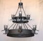 Gothic chandelier, medieval chandelier, castle chandelier, iron chandelier, gothic revival lighting, 2 tier iron chandelier