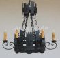 Gothic/ Medieval Style wrought Iron Chandelier