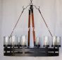 2608-8 Rustic Ranch Style Wrought Iron Style Chandelier 