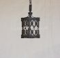 Contemporary- Gothic-Spanish style mini pendant. Wrought Iron.