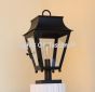 7494-1P Meditteranean Traditional Outdoor Iron Post Light