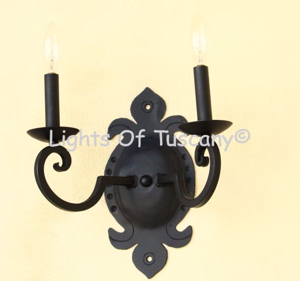 5141-2 Spanish Mediterranean Style Double Wall Sconce Light
