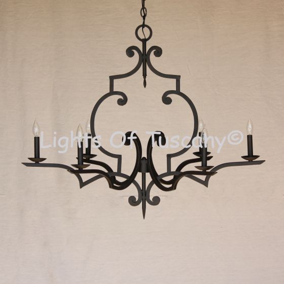 Transitional Wrought Iron Chandelier Lighting