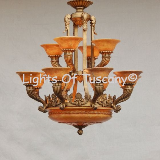 Genuine spanish Alabaster Chandelier