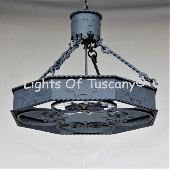 1261-1 Spanish Gothic/Medieval Style Chandelier