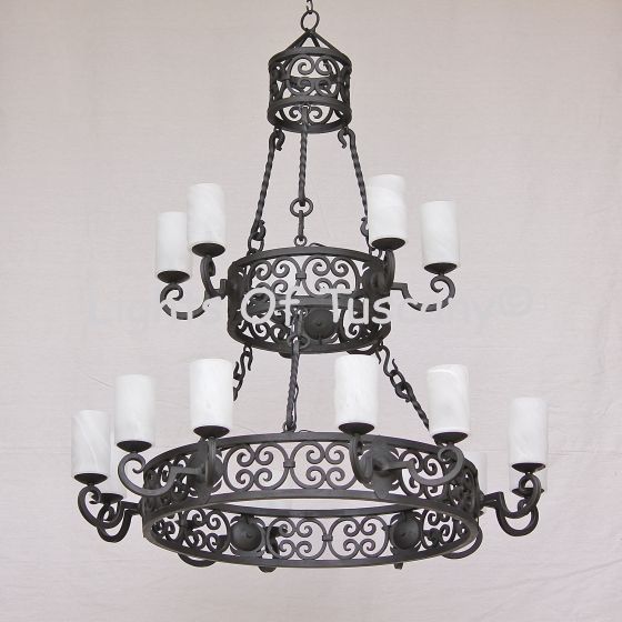 1277-18 Tuscan 2 Tier Chandelier