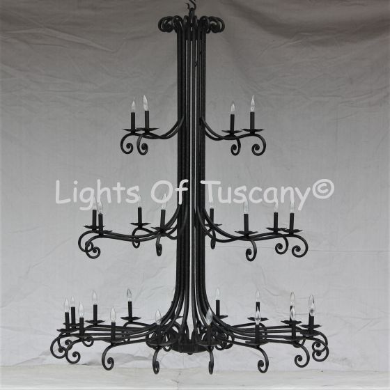 1353-28 Large Spanish Style Chandelier