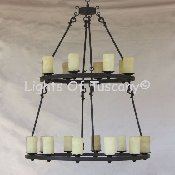 Spanish Style Candle Chandelier