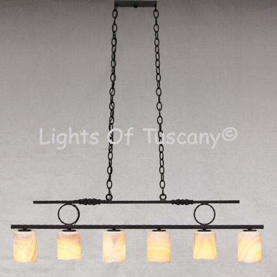 Spanish style pool table light
